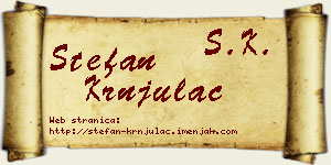 Stefan Krnjulac vizit kartica